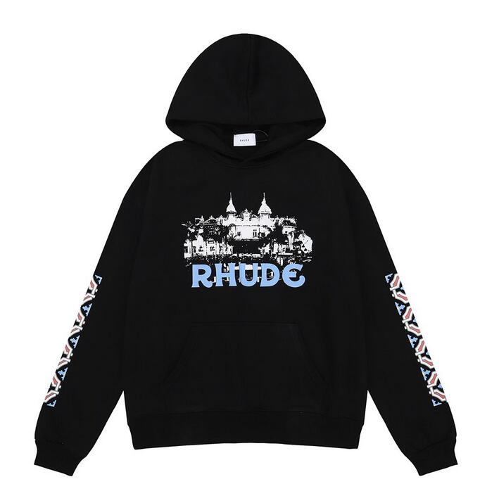 Hoodies American Fashion RHUDE Racing Crest Autumn and Winter New High Weight Cotton Terry Hoodie Sweater for Men and Women, Q111111
Hoodies American Fashion RHUDE Racing Crest Autumn and Winter New High Weight Cotton Terry Hoodie Sweater for Men and Women, Q111111