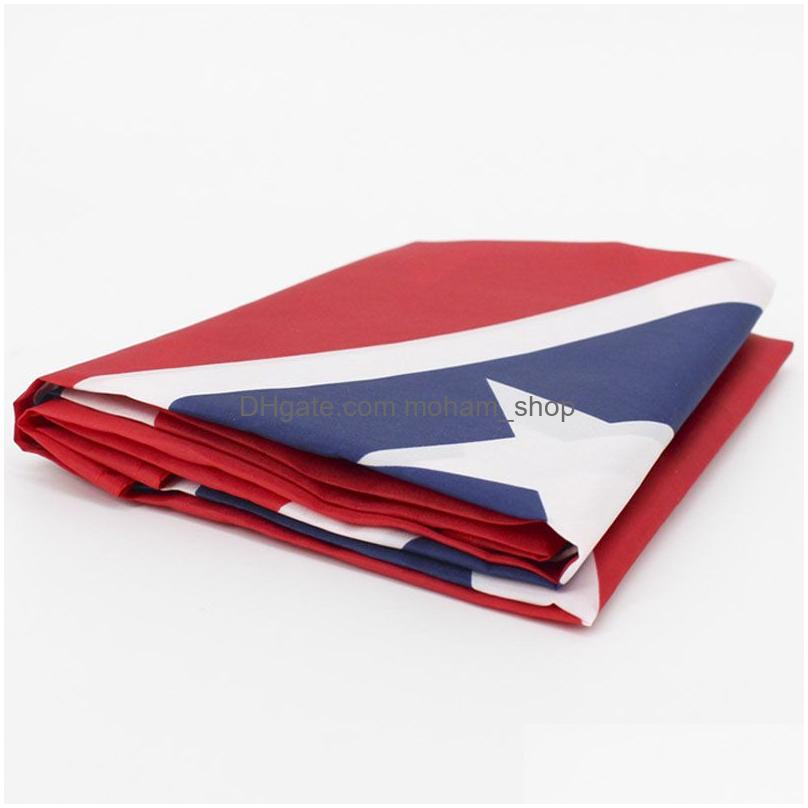Banner Flags Banner Flags 3X5 Ft Two Sides Penetration Flag Confederate Rebel Civil War Polyester National Banners Customizable Drop Deliv Dh0Uc w2503