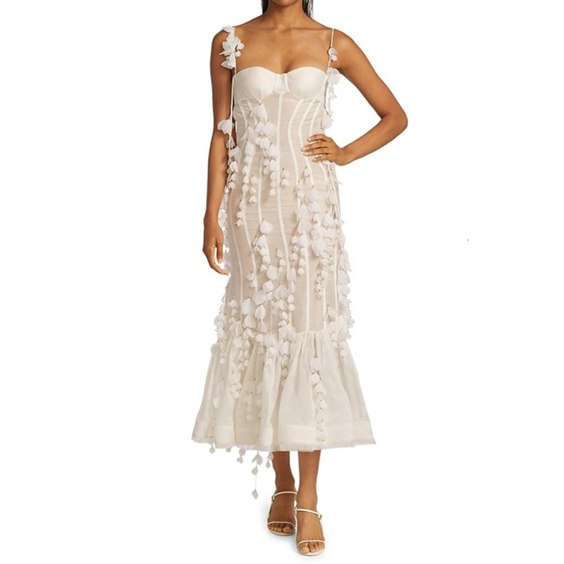 Urban Sexy Dresses Fairycore Dress y2k Aesthetic Women Spaghetti Strap Sleeveless Corset A Line Midi Dress with 3D Flower 2000s Dresses Clubwear 23071