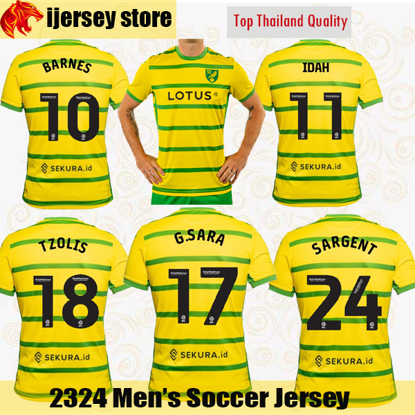 23 24 Norwich City Soccer Jerseys G.SARA 2023 2024 RASHICA BARNES IDAH TZOLIS SORENSEN PLACHETA McLEAN SARGENT Football Shirt Mens Jersey, 2019 rwc home
23 24 Norwich City Soccer Jerseys G.SARA 2023 2024 RASHICA BARNES IDAH TZOLIS SORENSEN PLACHETA McLEAN SARGENT Football Shirt Mens Jersey, 2019 rwc home