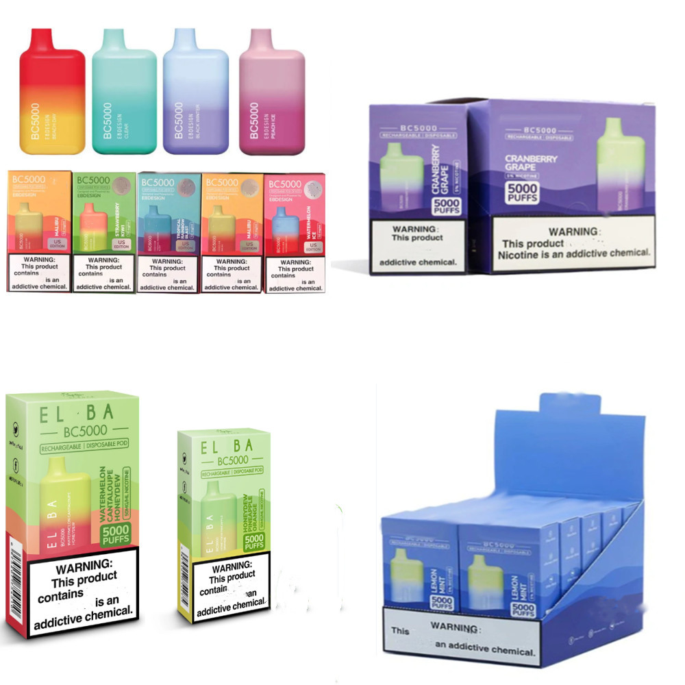 puff 5000 bc5000 e cigarette disposable vape puff 5000 elf 650mah rechargeable battery 13ml prefilled max 6000 vapers bar desechables pod puffbar EDITION EB design
puff 5000 bc5000 e cigarette disposable vape puff 5000 elf 650mah rechargeable battery 13ml prefilled max 6000 vapers bar desechables pod puffbar EDITION EB design