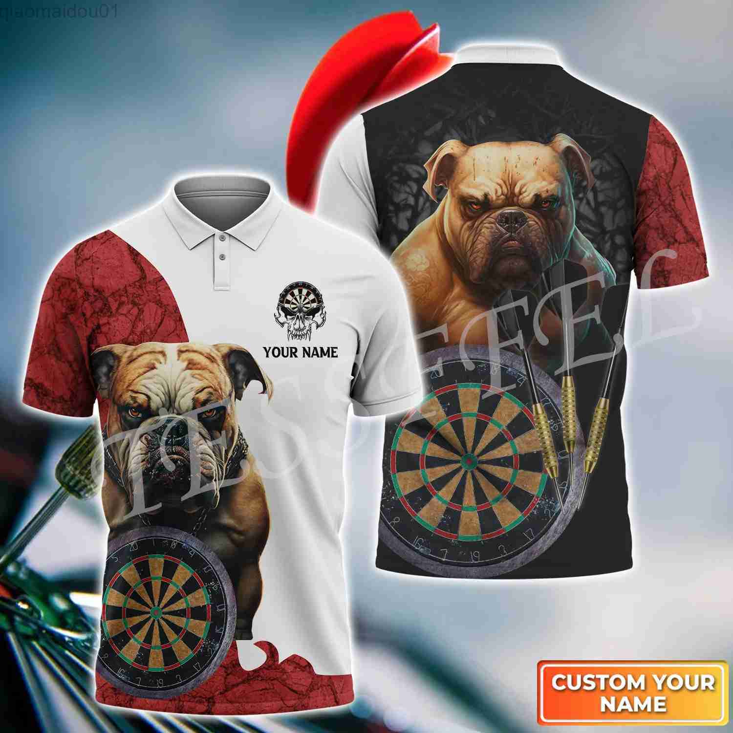 Men's T-Shirts Custom Name Sports Player Darts Beer Club Tattoo 3DPrint Summer Casual Harajuku Polo Shirts Streetwear Short Sleeves T-Shirts 6X L230717