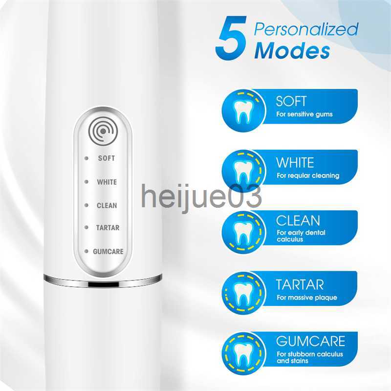 Teeth Whitening Electric Sonic Dental Irrigator Scaler Teeth Whitening Portable Ultrasonic Tartar Calculus Remover Teeth Cleaning Tool x0714