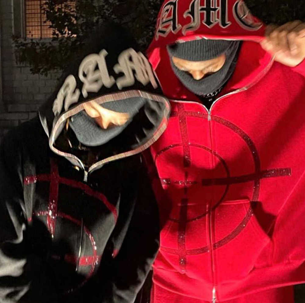 New Men' Hoodies Sweatshirts Y2k Hip Hop Full Zip Up Rhinestone Hoodie Men Gothic Streetwear Long Sleeve Hoodie Oversized Anime Sweatshirt, 643-black
New Men' Hoodies Sweatshirts Y2k Hip Hop Full Zip Up Rhinestone Hoodie Men Gothic Streetwear Long Sleeve Hoodie Oversized Anime Sweatshirt, 643-black