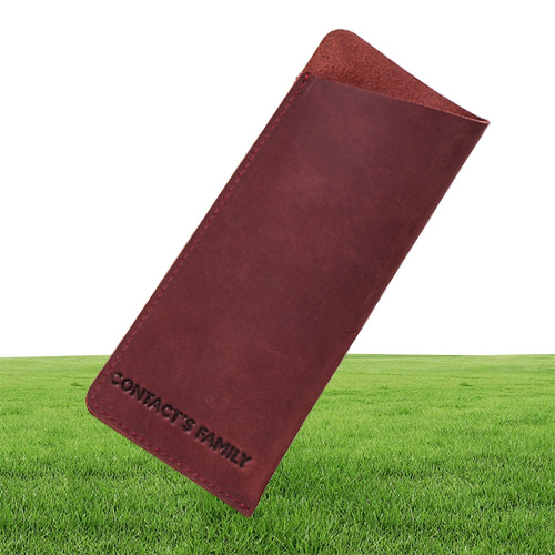 Luxury Genuine Leather Pen Holder Vintage Fountain Ballpoint Pen Bag Portable Double Case Cute Pencil Pouch Office Bag Gift8591293