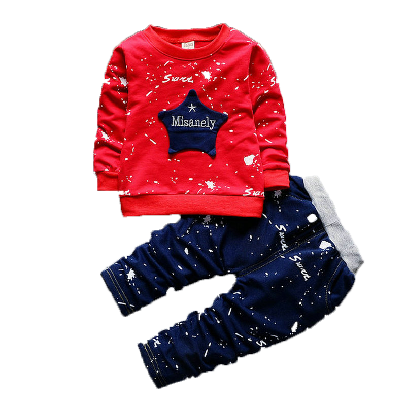 2PCS Kids Tracksuit Baby Boy Clothes TShirt Tops Long Pants Toddler Clothes Set Outfits Girls Clothing set