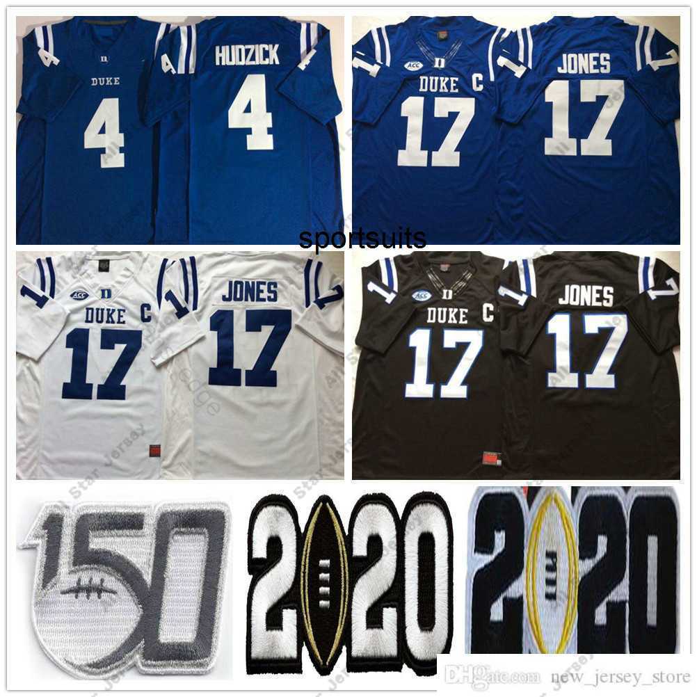 American College Football Wear NCAA Duke Blue Devils College #17 Daniel Jones Jersey Home Blue Black White 4 Myles Hudzick Stitched 150th Football Jerseys Shirts S-X, Same as picture 2
American College Football Wear NCAA Duke Blue Devils College #17 Daniel Jones Jersey Home Blue Black White 4 Myles Hudzick Stitched 150th Football Jerseys Shirts S-X, Same as picture 2