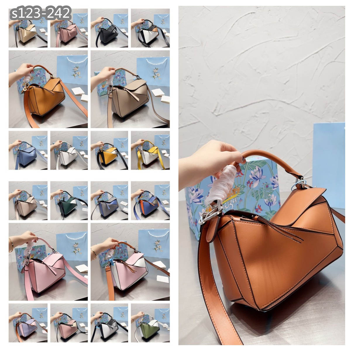 With Box Designer Bag Genuine Leather Crossbody Geometric Handbags Women Luxury Patchwork Shoulder Bags Fashion Contrast Color Cross Body Lady Totes Top quality, 10
With Box Designer Bag Genuine Leather Crossbody Geometric Handbags Women Luxury Patchwork Shoulder Bags Fashion Contrast Color Cross Body Lady Totes Top quality, 10