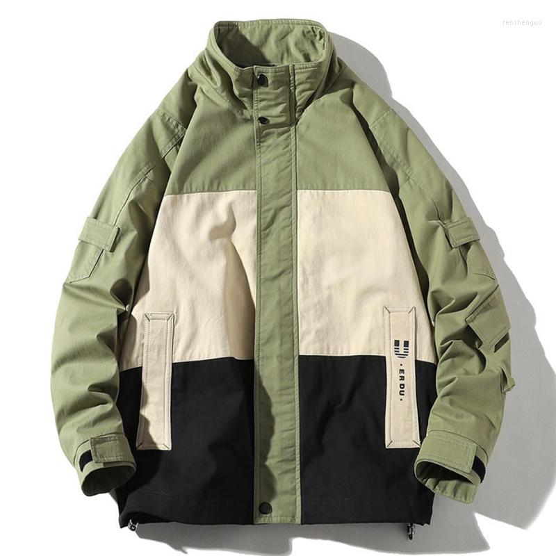 Men's Jackets 2023 Arrival Top Fashion Short Brand Clothing Bomber Jacket Men Casual Cotton Zipper Spliced Supzoom