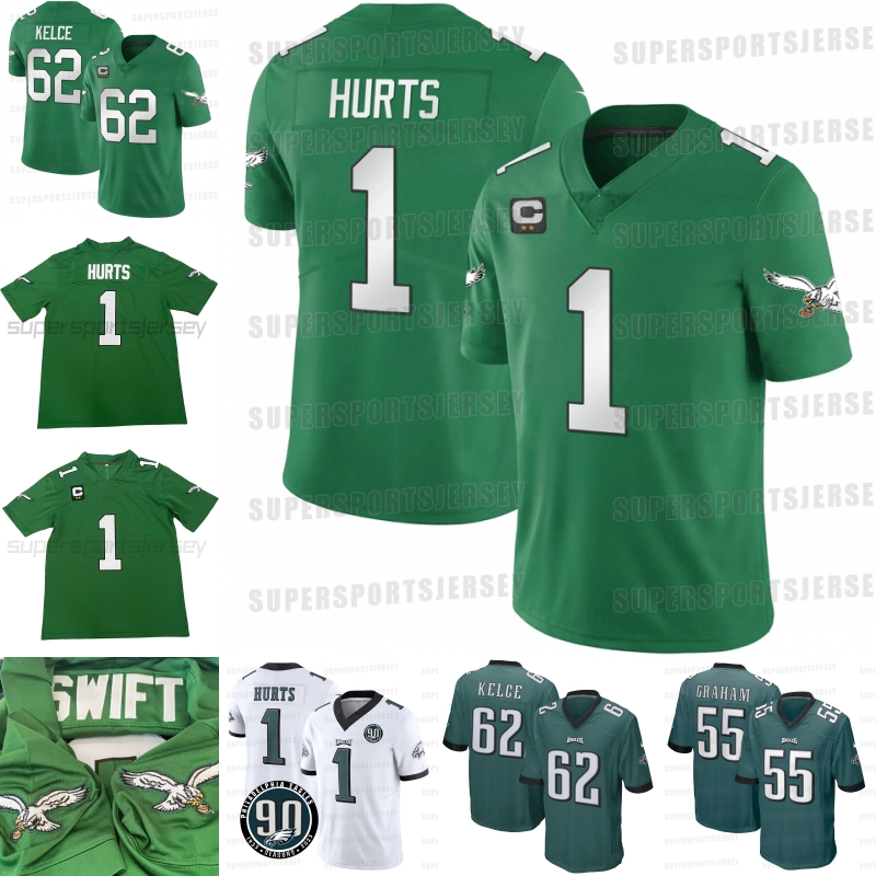 2023 90th Patch "Philadelphias" Eagles Kelly Green Football Jerseys 1 Jalen Hurts 62 Jason Kelce 6 DeVonta Smith 20 Brian Dawkins 11 A.J. Brown Graham Haason Reddick
2023 90th Patch "Philadelphias" Eagles Kelly Green Football Jerseys 1 Jalen Hurts 62 Jason Kelce 6 DeVonta Smith 20 Brian Dawkins 11 A.J. Brown Graham Haason Reddick