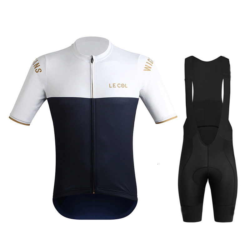 Cycling Shirts Tops Le col By WIGGINS Jersey Set Mans Team Short Sleeve Clothing MTB Bike Uniform Maillot Ropa Ciclismo Bicycle Wear 230713