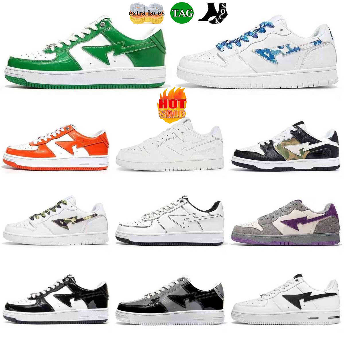 2023 Bapestaes Casual Shoes Mens Women Running Shoes Designer Sneaker Lows Ed Camo Black White Green Red Orange Camouflage Trainers Indoor Outdoor, Color # 14
2023 Bapestaes Casual Shoes Mens Women Running Shoes Designer Sneaker Lows Ed Camo Black White Green Red Orange Camouflage Trainers Indoor Outdoor, Color # 14