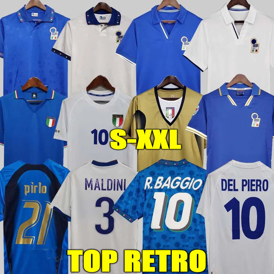 1998 Retro Baggio Maldini SOCCER JERSEYS FOOTBALL 1990 1996 1982 ROSSI Schillaci Totti Del Piero 2006 Pirlo Inzaghi buffon Italy Cannavaro, 2006 home
1998 Retro Baggio Maldini SOCCER JERSEYS FOOTBALL 1990 1996 1982 ROSSI Schillaci Totti Del Piero 2006 Pirlo Inzaghi buffon Italy Cannavaro, 2006 home
