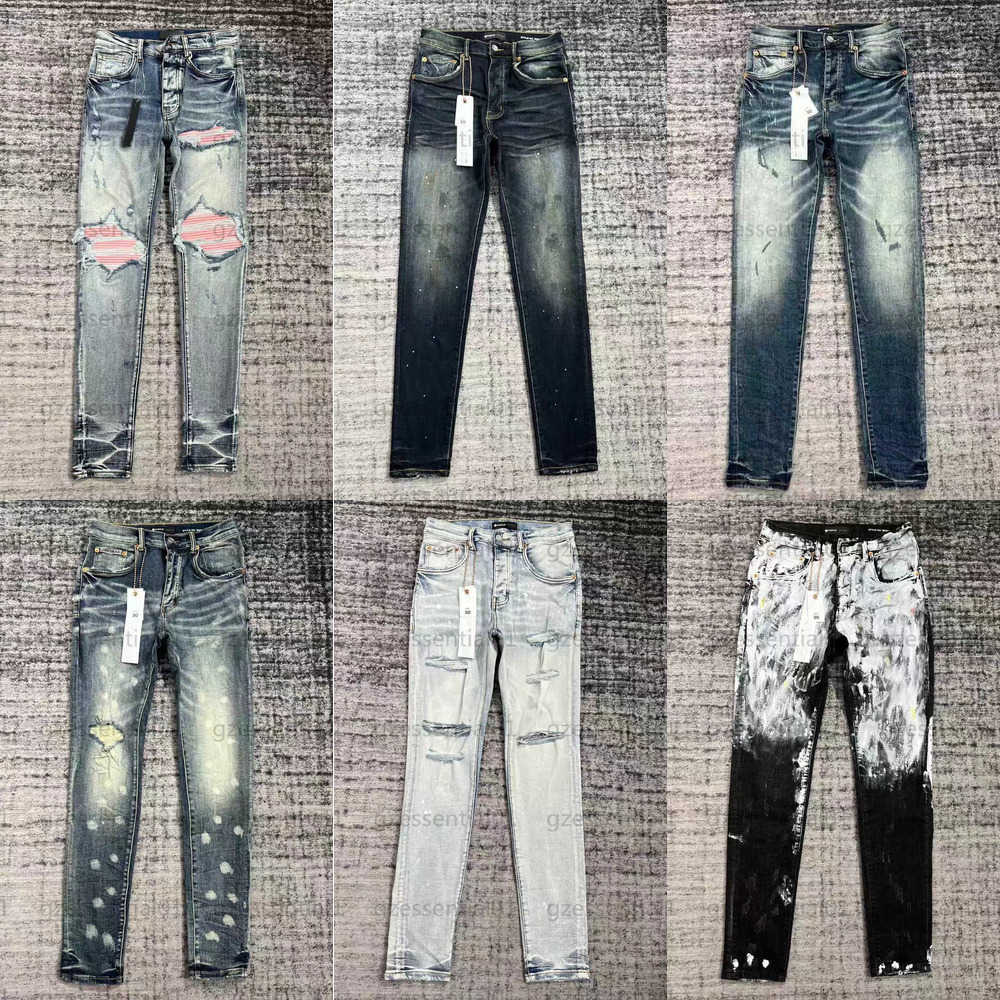 Purple Jeans Mens Designer Jean Black Pants Casual Joggers Vintage Casual Clothing Slim Fashion Comfort Sweatpants Men Designer Pant Joggers Trouser