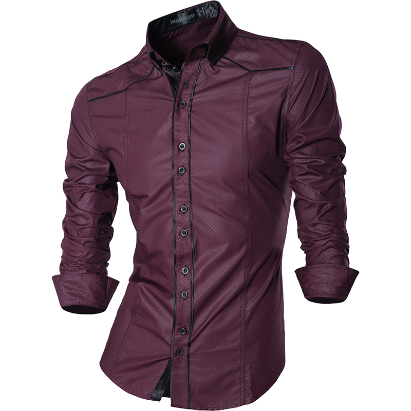 Men s T Shirts jeansian Spring Autumn Features Shirts Men Casual Shirt Arrival Long Sleeve Male Z034 230715