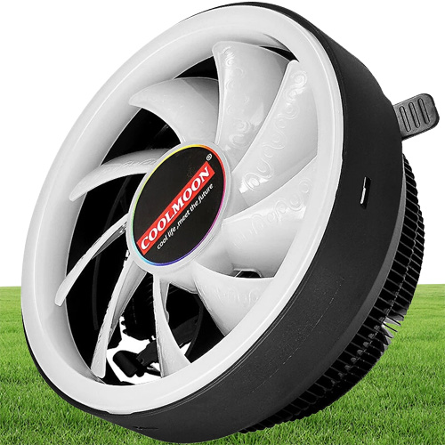 COOLMOON RGB CPU Cooler Heatsink Cooling LED 12V for Intel AMD PC Processor Desktop Radiator