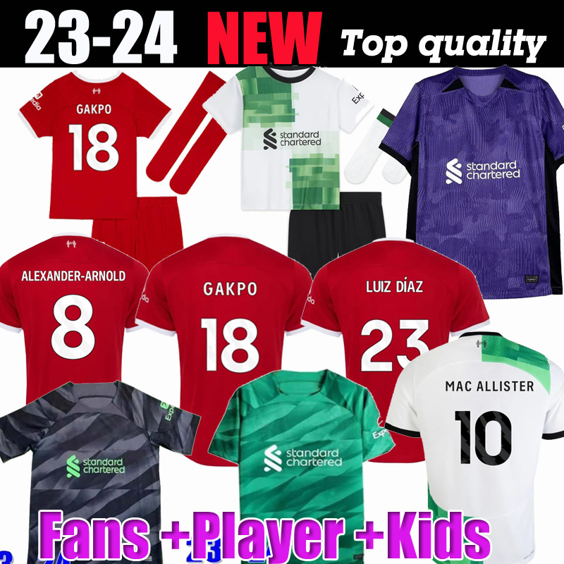 23 24 SALAH Szoboszlai MAC ALLISTER LiverP00L Soccer Jerseys THIAGO Luis DIaz Football Shirt 2023 2024 VIRGIL Jota DARWIN shorts Thailand Player Men kids kit 16, Fans away +epl
23 24 SALAH Szoboszlai MAC ALLISTER LiverP00L Soccer Jerseys THIAGO Luis DIaz Football Shirt 2023 2024 VIRGIL Jota DARWIN shorts Thailand Player Men kids kit 16, Fans away +epl
