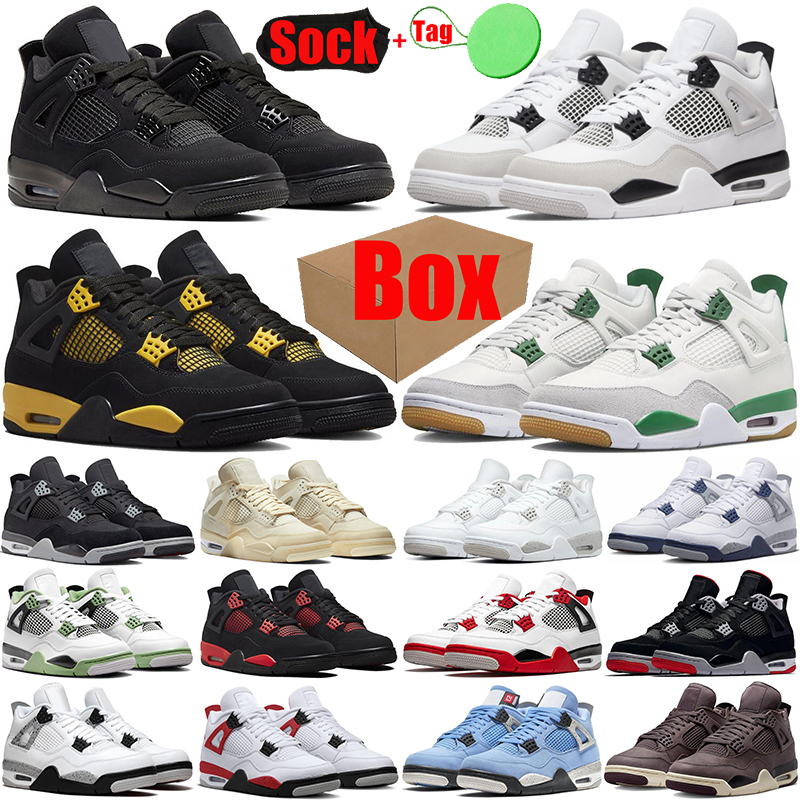 Thunder 4 4s basketball shoes for mens womens Pine Green Military Black Cats Canvas University Blue UNC White Oreo Sail Fire Red Cement trainers sneakers shoe, #29 taupe haze
Thunder 4 4s basketball shoes for mens womens Pine Green Military Black Cats Canvas University Blue UNC White Oreo Sail Fire Red Cement trainers sneakers shoe, #29 taupe haze