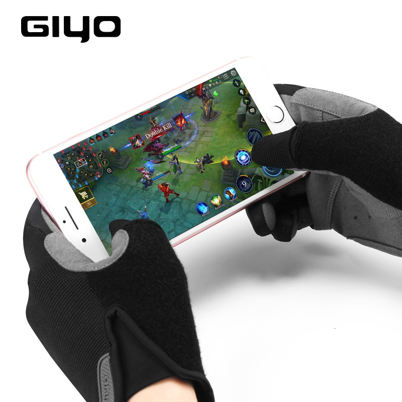 Sports Gloves GIYO S-05 Winter Full Finger Riding Glove Windproof Warm Antiskid Breathable Sports Gloves Cycling Equipment 230715