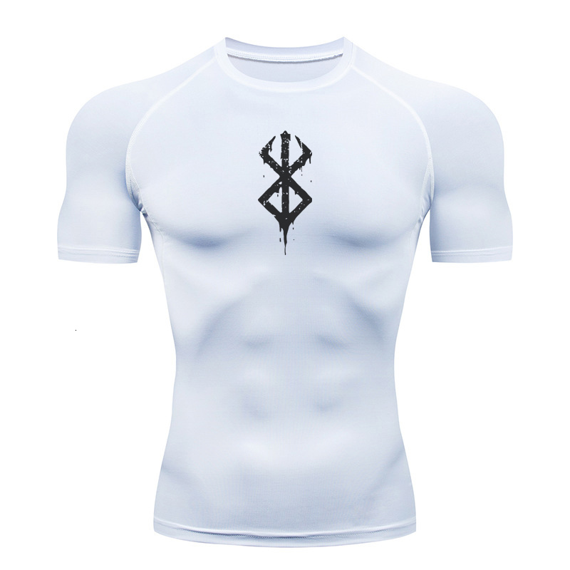 Men's T-Shirts Anime Berserk Guts Men's Compression Shirt Fitness Sport Tight Gym TShirts Athletic Quick Dry Tops Tee Summer 230714