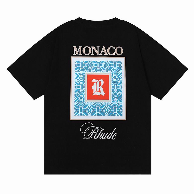 Rhudes T shirts Designer Mens Women Men T shirts Clothing Graphic hoodie Pattern Tops Summer Shorts Sleeve T shirts Hip Hop Letters Graffiti Print Loose Causal S-2XL, Q11111
