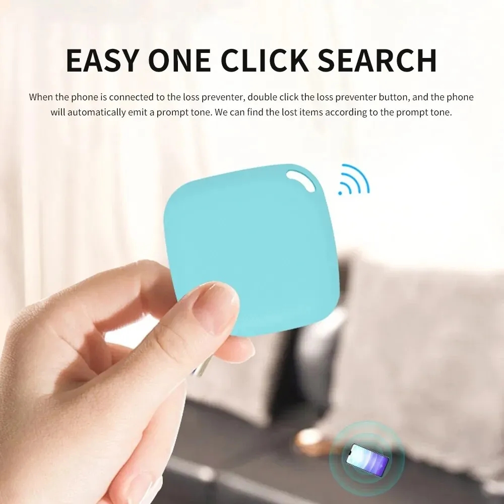 Mini Smart Wireless Bluetooth Tracker Pet Kids Key Location Finder Car Bag Suitcase Anti-Lost GPS Locator Device Alarm Tracker