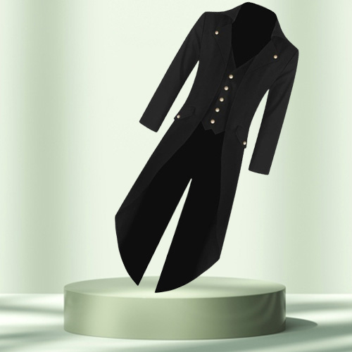 Men039s Trench Coats Coat Jacket Steampunk Men Punk Retro Tuxedo Male Tailcoat Suits Windbreaker Long Blazer Ps Size 5XL