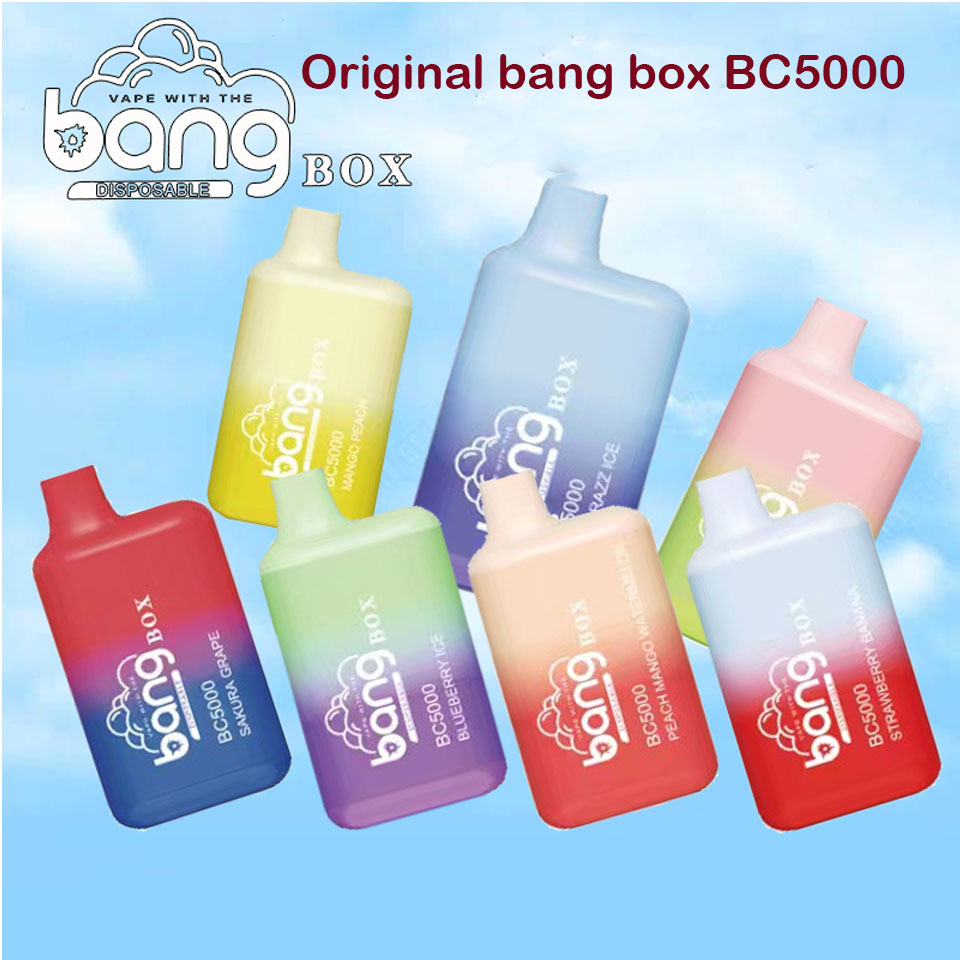 Bang Box BC5000 Disposable vape kit 24 flavors 5000 Puffs Rechargeable 850mAh Battery Prefilled 13ml Cartridge Pod Vape Pen, Mix flavors
Bang Box BC5000 Disposable vape kit 24 flavors 5000 Puffs Rechargeable 850mAh Battery Prefilled 13ml Cartridge Pod Vape Pen, Mix flavors