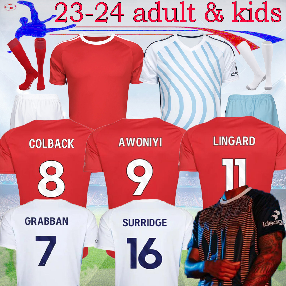 23 24 LINGARD Nottingham Soccer Jersey GRABBAN Johnson Surridge 2023 Forest Awoniyi AMEOBI MIGHTEN KROVINOVIC Zinckernagel Football Shirts men kids 16- XXL, 23-24 away
23 24 LINGARD Nottingham Soccer Jersey GRABBAN Johnson Surridge 2023 Forest Awoniyi AMEOBI MIGHTEN KROVINOVIC Zinckernagel Football Shirts men kids 16- XXL, 23-24 away