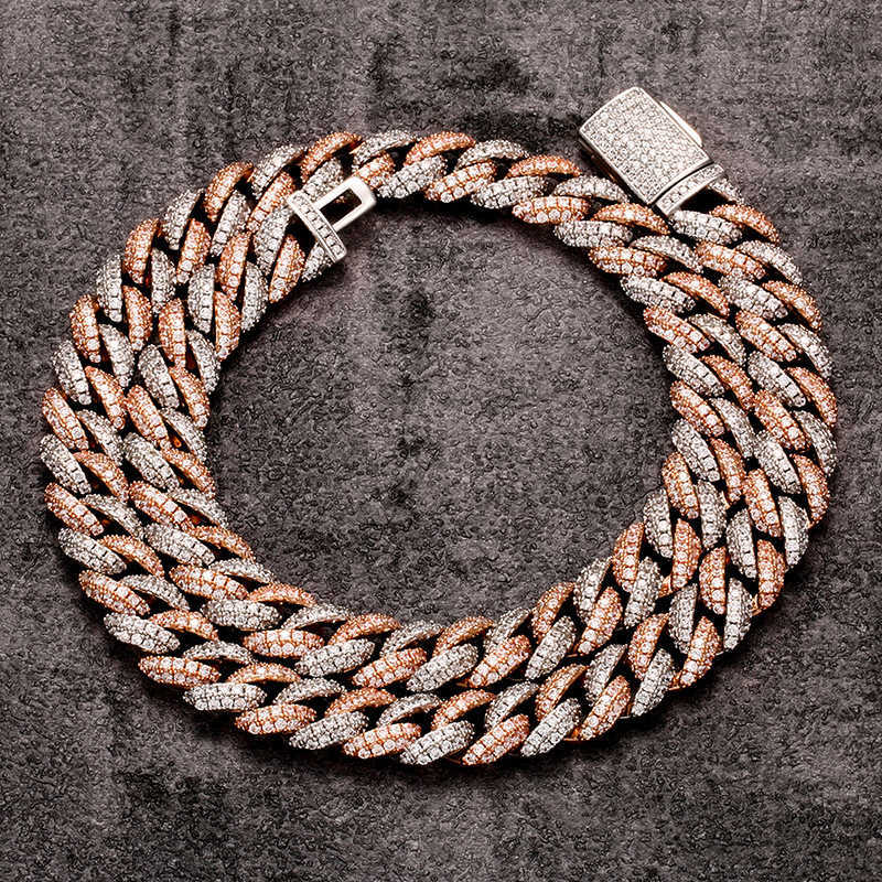 Pendant 10MM Sterg With Moissanite dia Iced Out Sier Miami Cuban k Chain Necklaces