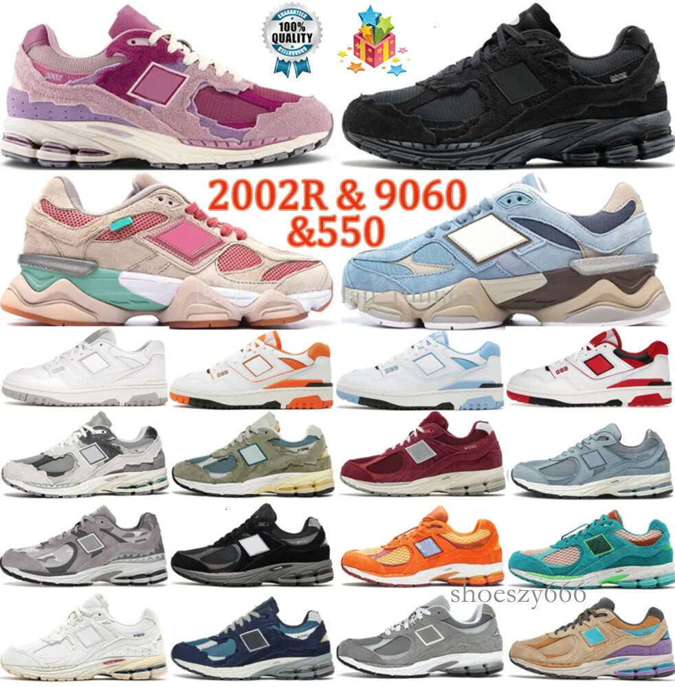 Designer 2002r New Balances Shoes 550 Sneakers Nb 9060 Protection Pack Phantom Pink Rain Cloud Mirage Grey Black Camo White Green