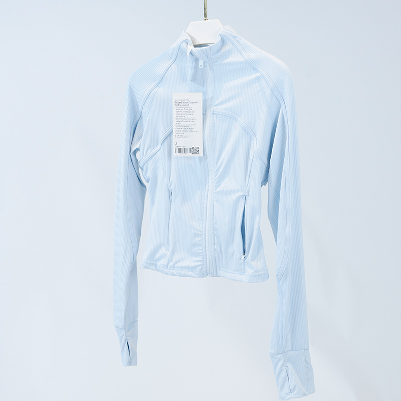 Women Ribbed Hooded Jacket Outfit Womens Activewear Slim Fit Zip Thumb Hole Running Workout Fitness Yoga Jackets 067