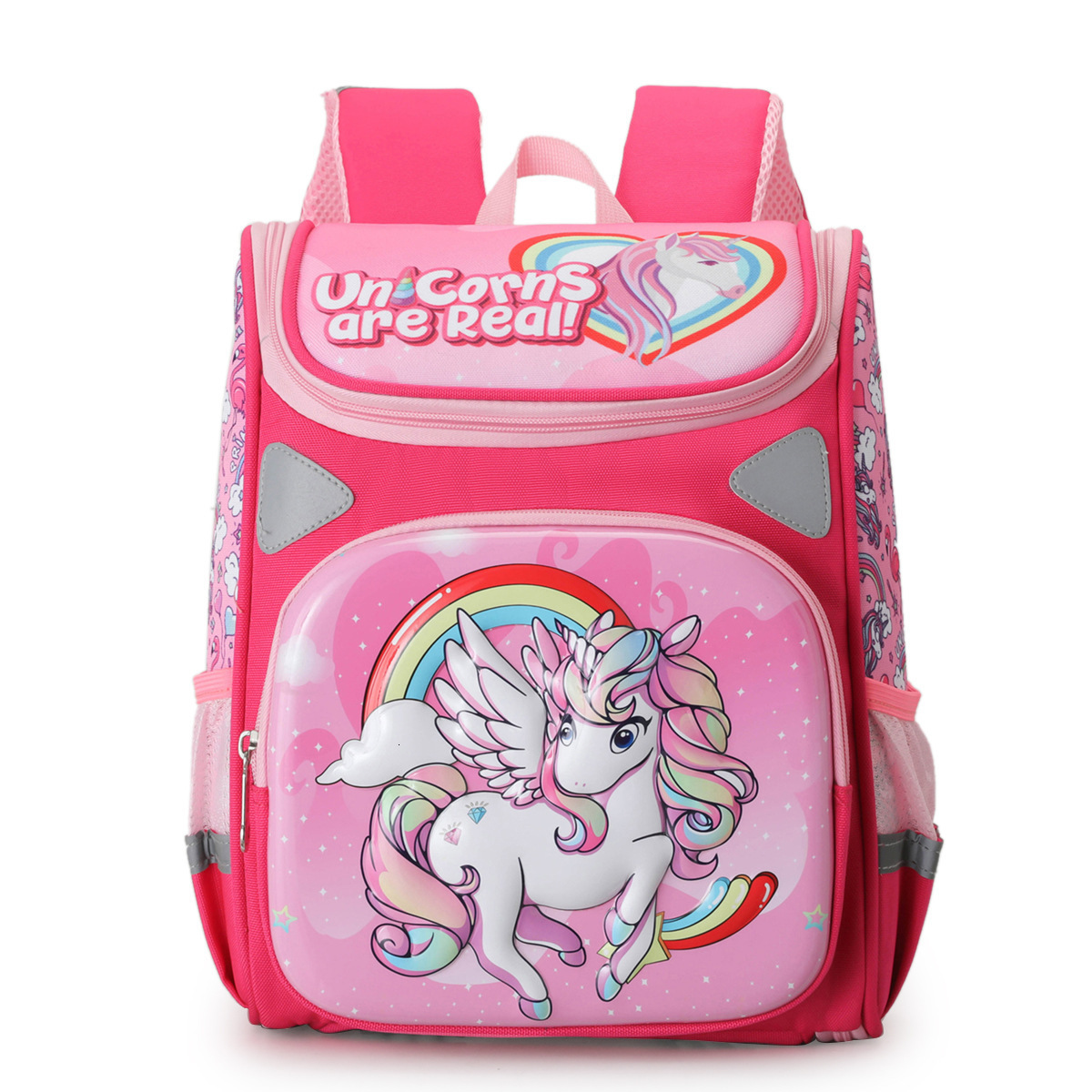 Backpacks Cute cartoon deer girl school bag Princess purple nylon children's backpack Primary school student school bag Children's backpack 