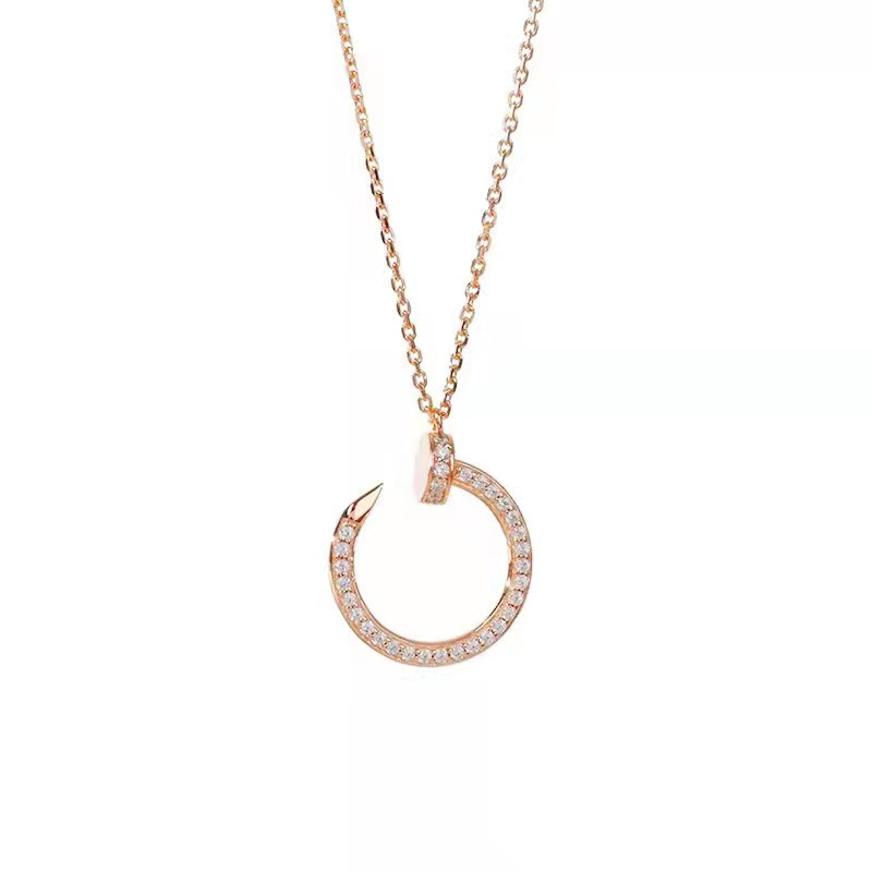 Fashion Woman Full Diamond Nail Necklace High Quality Titanium Steel Love Pendant Necklace Classic Designer Jewelry
Fashion Woman Full Diamond Nail Necklace High Quality Titanium Steel Love Pendant Necklace Classic Designer Jewelry