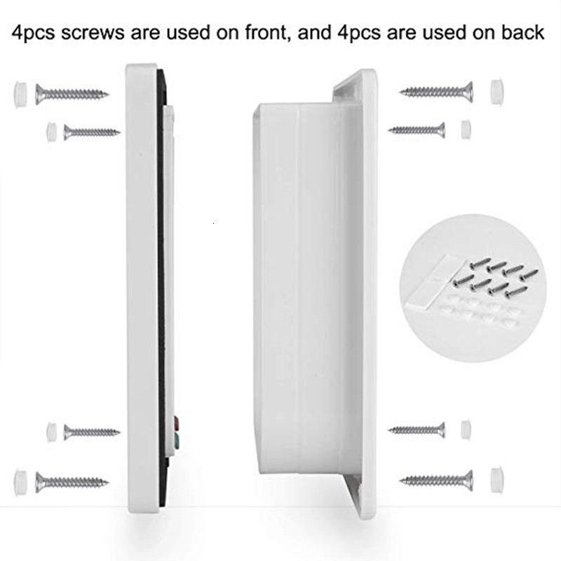 Other Dog Supplies Cat Flap Door with 4 Way Security Lock Controllable Switch Transparent ABS Plastic Gate Puppy Kitten Safety in out Pet Doors Kit 23