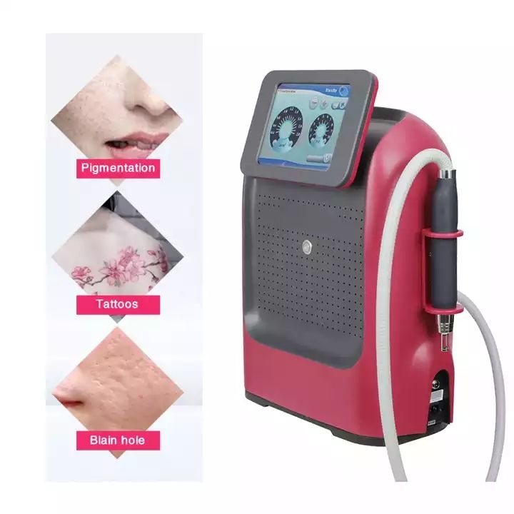 Portable Nd Yag Acne Removal Beauty Equipment 1064nm 532nm 1320nm Tattoo Removal Machine Picosecond Laser 755 For Home Ues