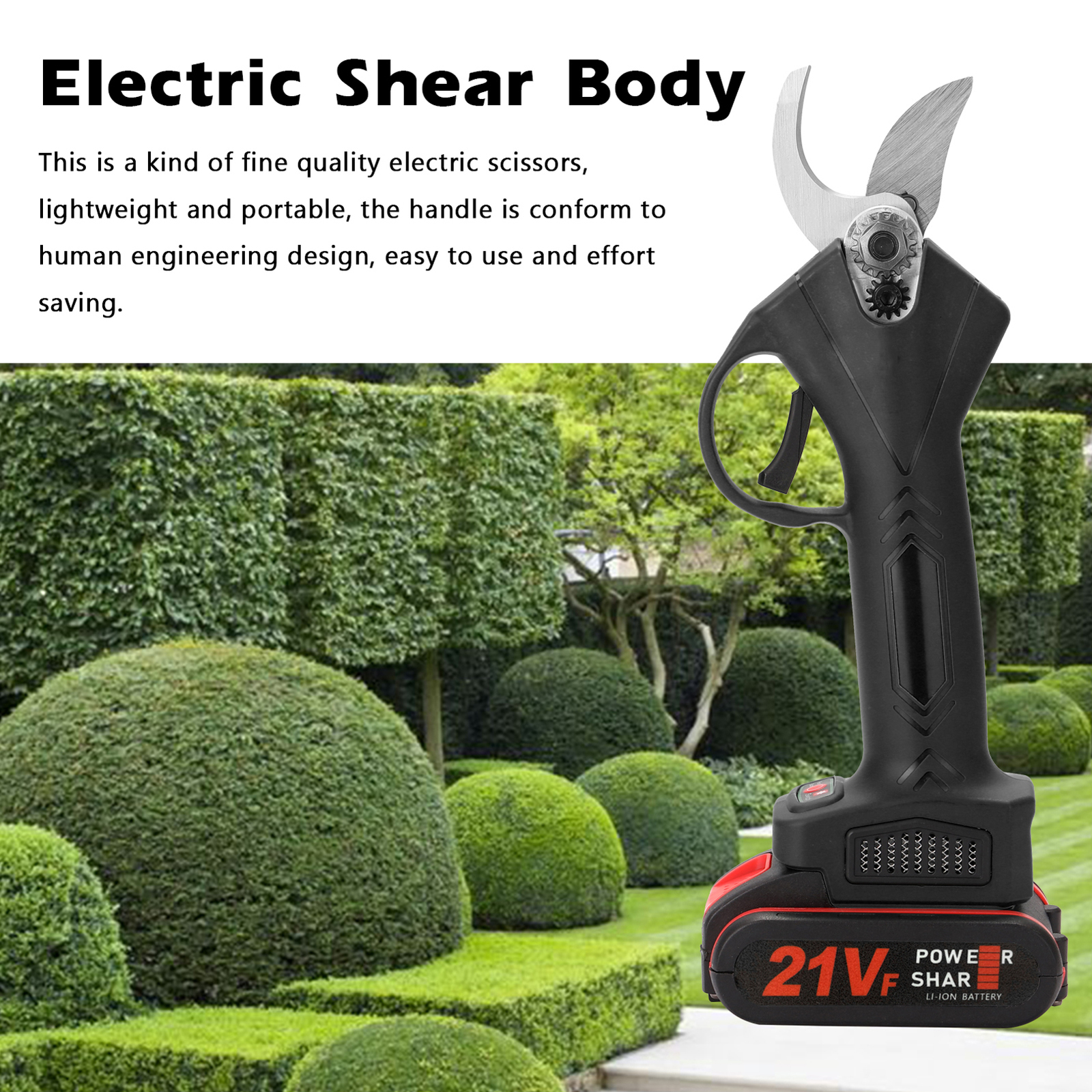 Pruning Tools 21V Cordless Electric Pruner Pruning Shear Efficient Fruit Tree Bonsai Pruning Branches Cutter Landscaping Tool Gardening tools 230714