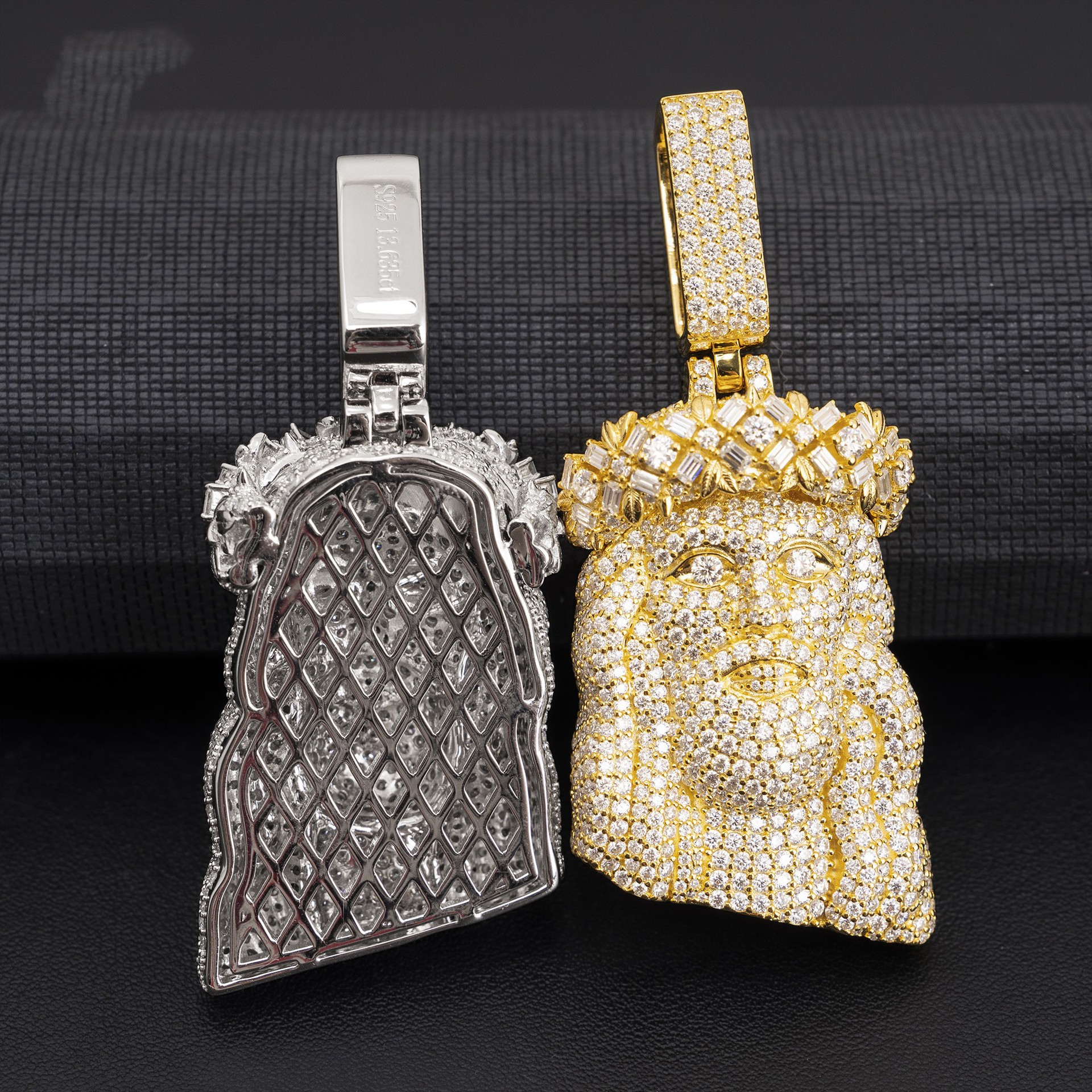 Pendant Necklaces 925 Silver Moissanite Pendant Hip Hop Jesus Jewelry Passes Diamond Test