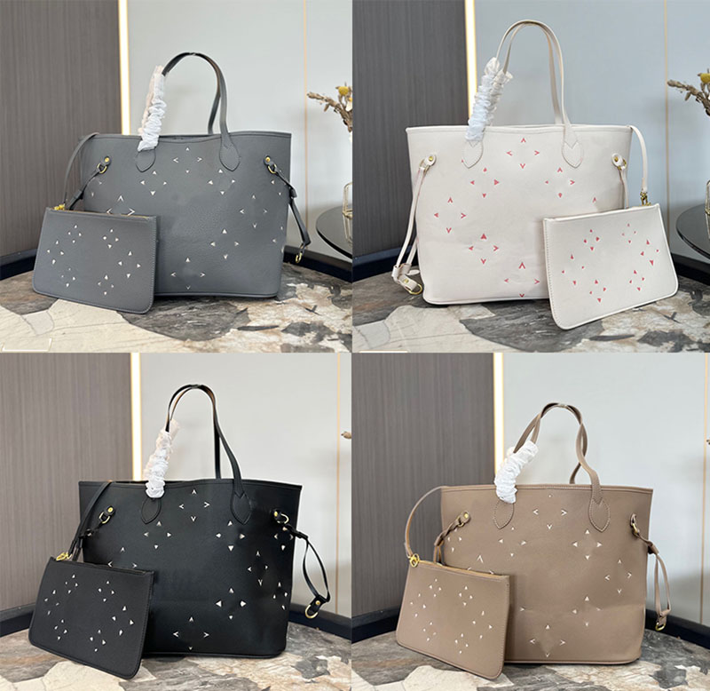Top Luxurys handbags designer bag tote bags woman Never Leather full Handbags ladies Shoulder bag High Quality Flower louisity Purse vuttonity Crossbody Bag