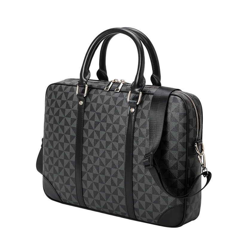2022 Designer Men Shoulder Briefcase Black Brown Leather Handbag Luxury Business Man Laptop Bag L53363
