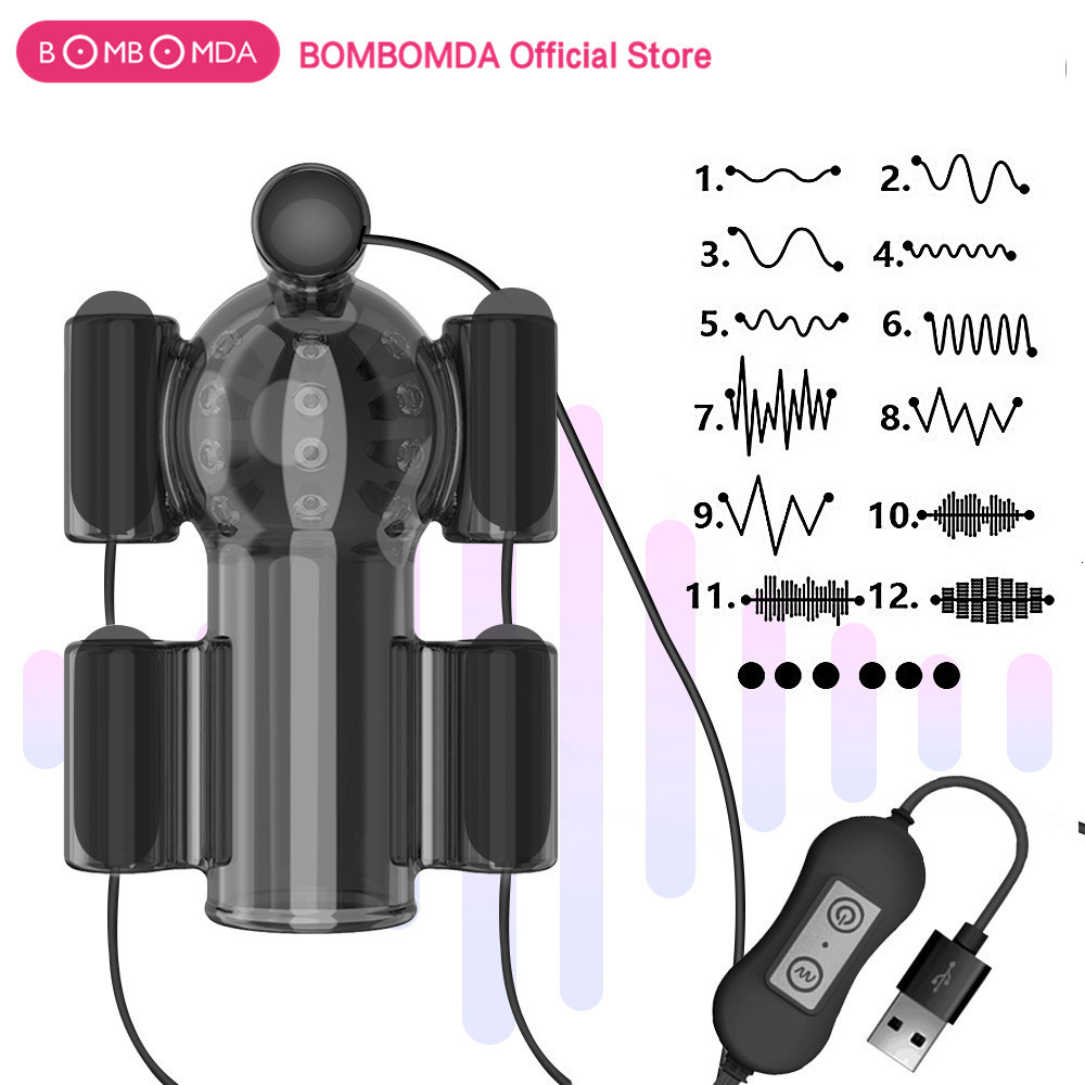 Vibrators Glans Masturbator for Men 20 Speeds Penis Vibrator Delay Lasting Trainer Dildo Sex Toys Adults 230714