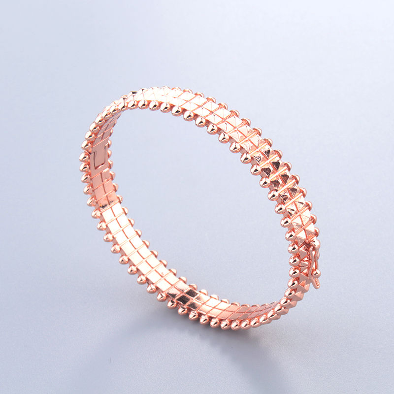 wide rose 18K gold gear silver bangle bracelets for women set ring men luxury tennis Fashion unisex jewelry designer jewlery party gifts Accessories W