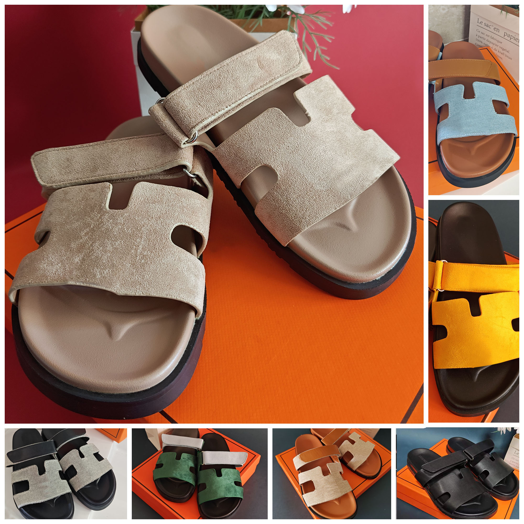 Chypre Slides Luxury Designer Slides Slides Platform Chypre Slippers Women's Mules Slides h Letter Sandals Classic Fashion Outdoor Flat Leather Beach Sandals 35-42
Chypre Slides Luxury Designer Slides Slides Platform Chypre Slippers Women's Mules Slides h Letter Sandals Classic Fashion Outdoor Flat Leather Beach Sandals 35-42