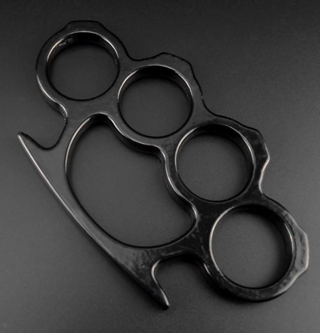 Weight About 88g 10PCS SilverBlackGold Color Thin Steel Brass knuckle dustersSelf Defense Personal Security Women039s and Me4729958