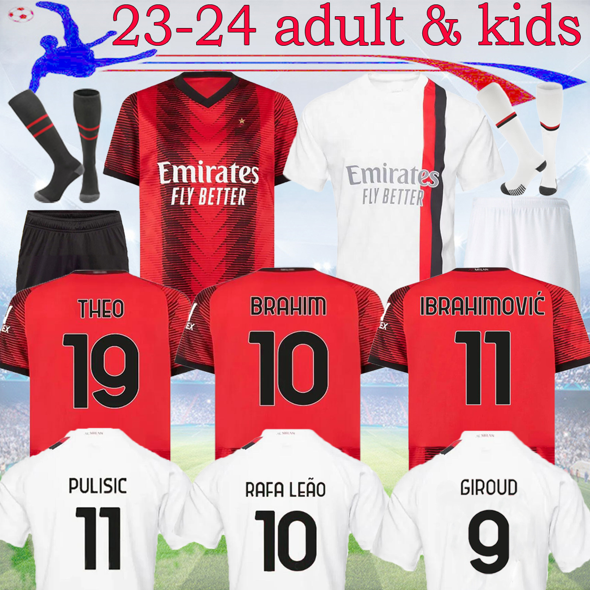 23 24 IBRAHIMOVIC AC PULISIC RAFA LEAO soccer jerseys 2023 KJAER milanS GIROUD home BRAHIM away Fans TONALI REBIC THEO BENNACER KESSIE football KIT 16-4XL, 23-24 away fans
23 24 IBRAHIMOVIC AC PULISIC RAFA LEAO soccer jerseys 2023 KJAER milanS GIROUD home BRAHIM away Fans TONALI REBIC THEO BENNACER KESSIE football KIT 16-4XL, 23-24 away fans