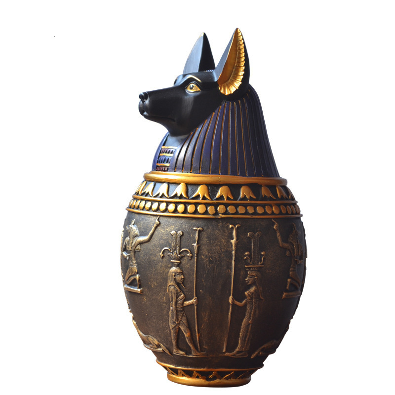 Other Cat Supplies Pet Urns Dog Birds Human Cremation Ashes Urn Egypt Sacrifice Decoration Keepsake Columbarium Pets Memorials Altar 230715