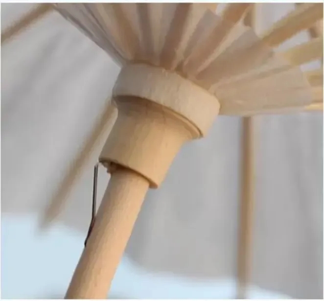 60pcs Bridal Wedding Parasols White Paper Umbrellas Beauty Items Chinese Mini Craft Umbrella Diameter 52cm