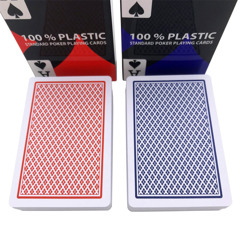 Outdoor Games Activities 2Pcs/Lot Top Grade Waterproof Plastic Playing Pokers Pack Game Cards Magic Card Gift Collection Family Table Bridge Board Gam