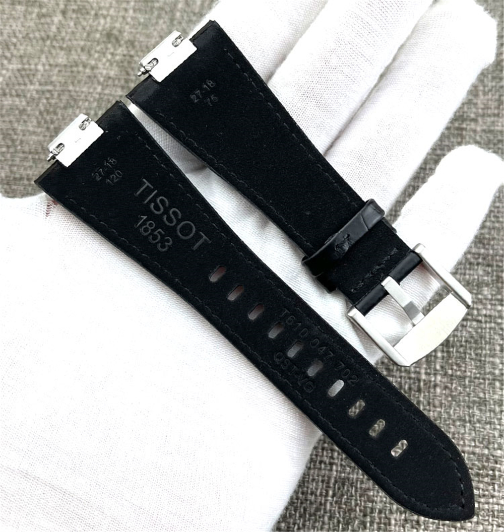 Watch Bands Genuine Leather Watchband for Tissot 1853 PRX series Strap Belt T137.407 T137.410 Convex End Men's Bracelet Wrist Strap Bracelet 2307