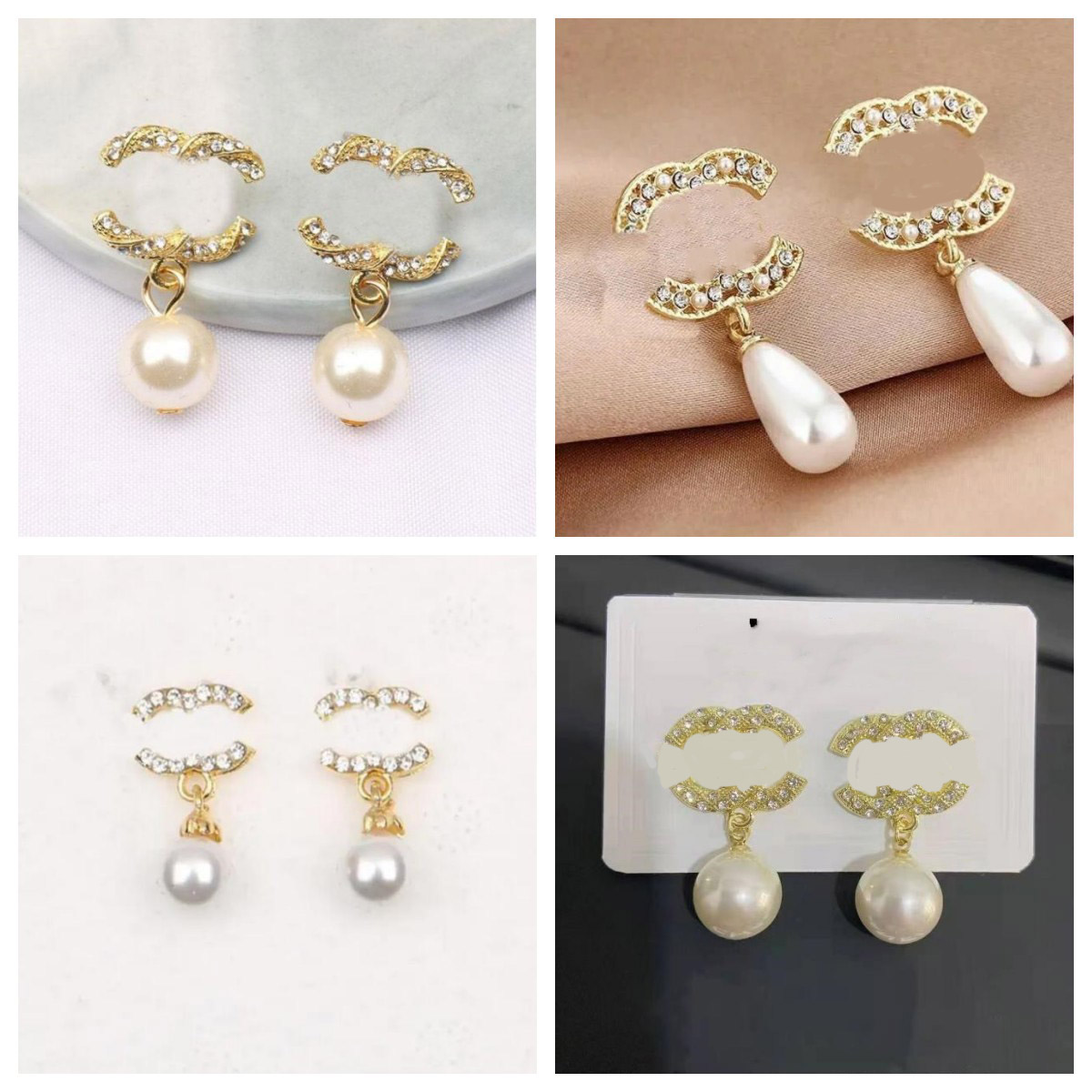 Fashion Gold Plated Designers Brand Earrings Letter Ear Stud Women Geometric Earring for Wedding Christm Party Jewerlry Accessories